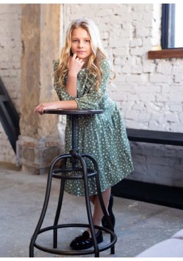 TopHat оливковое платье для девочки 21525